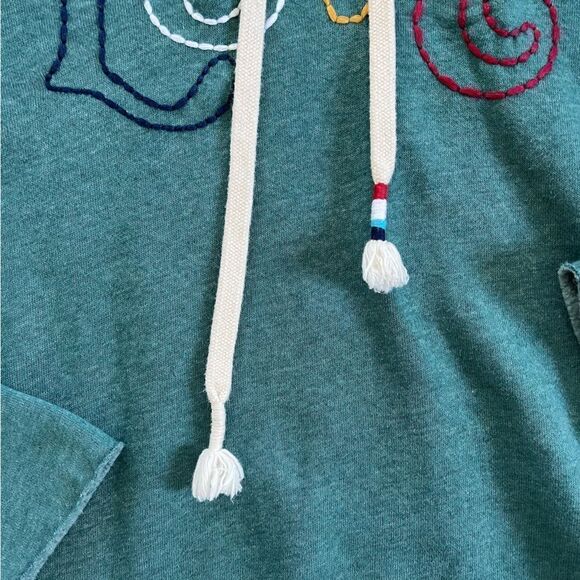 Anthropologie Sol Los Angeles Love Cropped Hoodie XS Petite - Picture 4 of 9